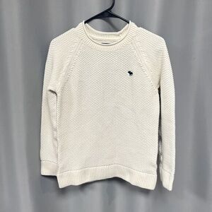 abercrombie fitch sweater  S womens‎ white 100% cotton